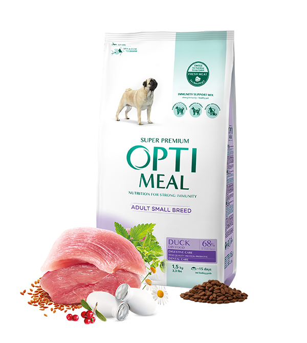 optimeal pies adult small duck 1,5kg.png