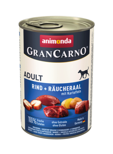 Animonda GranCarno Adult Wołowina, wędzony węgorz z ziemniakami 400g