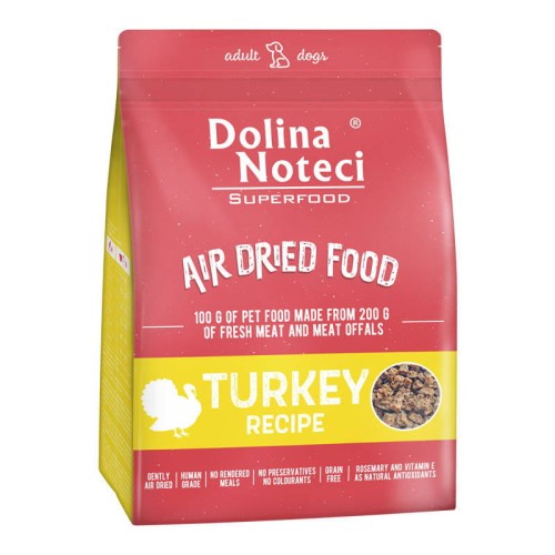 DOLINA NOTECI SuperFood suszona karma dla psów z indykiem 1kg