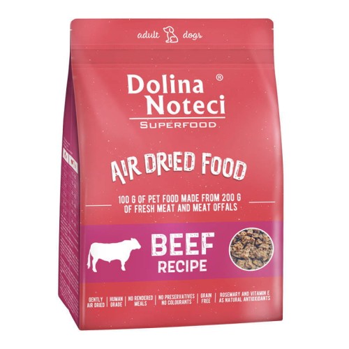 DOLINA NOTECI SuperFood suszona karma dla psów z wołowiną 1kg