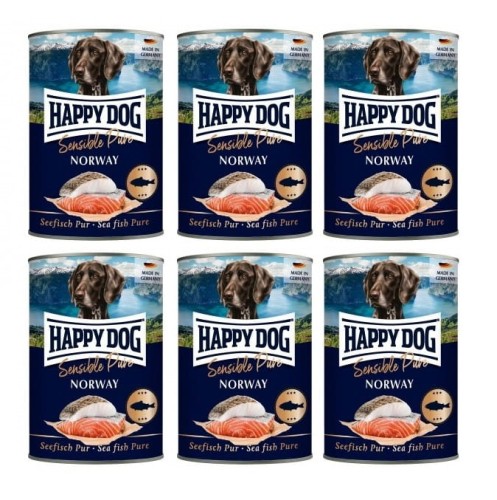 Happy Dog Sensible Pure Norway 6x400g Ryby