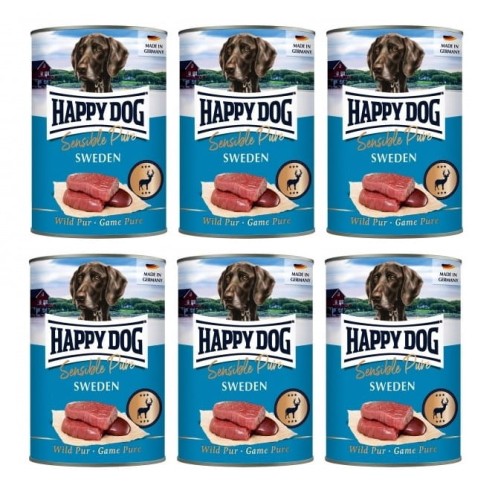 Happy Dog Sensible Pure Sweden 6x400g Dziczyzna