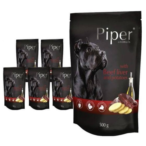 Dolina Noteci PIPER z wątróbką wołową i ziemniakami 10x500g