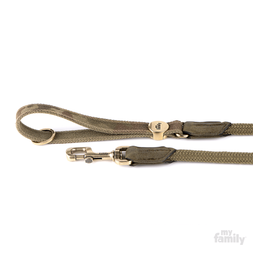 MyFamily WEST POINT Smycz Nylonowa Wojskowa Zieleń M 110cm 5012