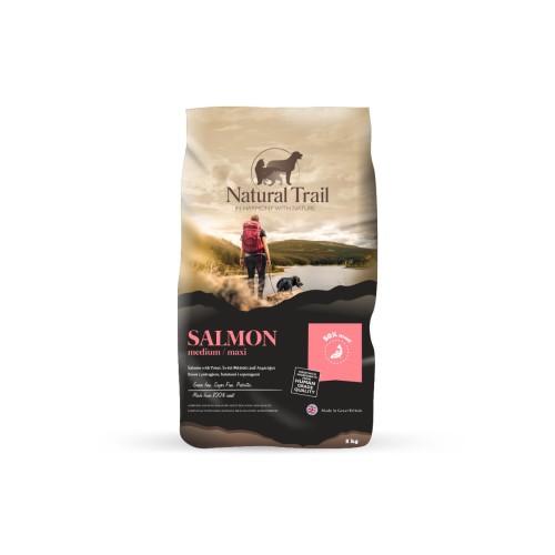 NATURAL TRAIL Medium Maxi Breed Salmon 2kg łosoś