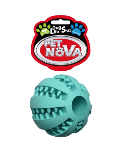 PET NOVA zabawka dla psa MINI PIŁKA DENTAL 5cm mięta