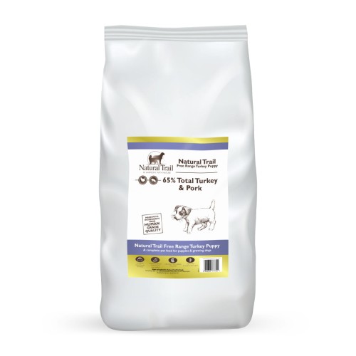 NATURAL TRAIL Puppy Medium Breed Turkey 12kg dla szczeniąt