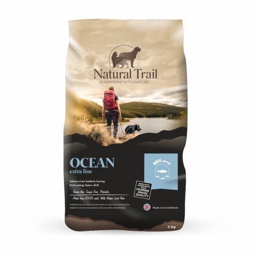 NATURAL TRAIL Ocean 2kg bezzbożowa karma o zawartości 80% mięsa