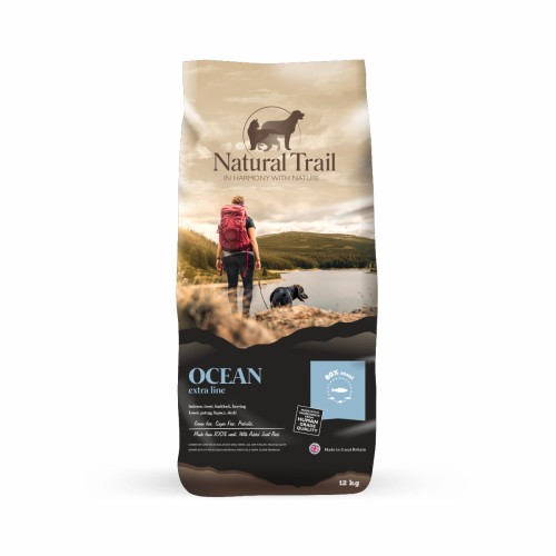 NATURAL TRAIL Ocean 12kg bezzbożowa karma o zawartości 80% mięsa