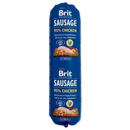 Brit Sausage CHICKEN 800g mokra karma dla psa z kurczakiem