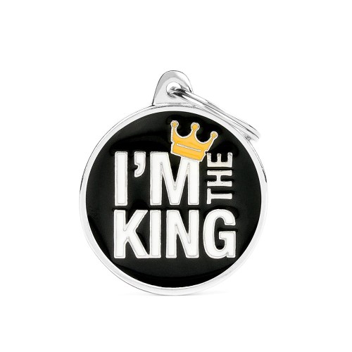 MyFamily Charms adresówka identyfikator BIG CIRCLE I'm the king