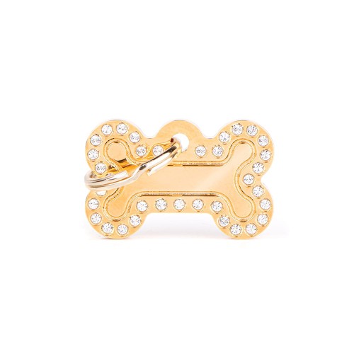 MyFamily Glam Gold adresówka identyfikator Small Bone