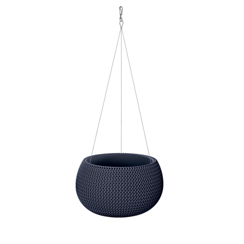 Doniczka wisząca SPLOFY BOWL WS antracyt ø 37cm