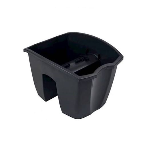 Doniczka na balustradę CROWN antracyt 24cm