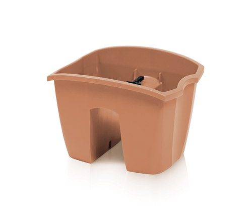 Doniczka na balustradę CROWN terakota 24cm