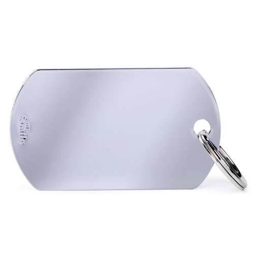 MyFamily Basic Chrome adresówka identyfikator Nieśmiertelnik duży chromowany