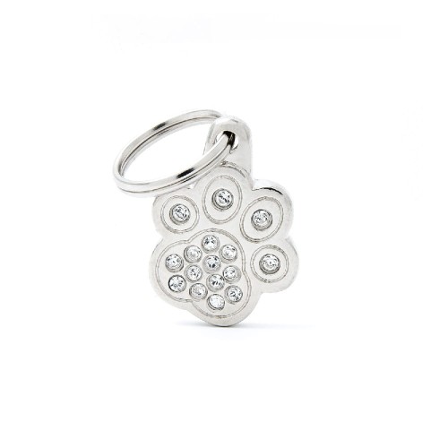 MyFamily Chic adresówka identyfikator Łapka srebrna