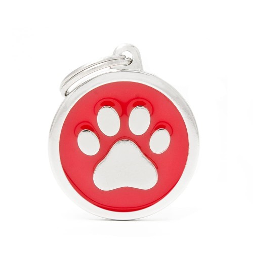 MyFamily Classic adresówka identyfikator Big Red Circle Paw