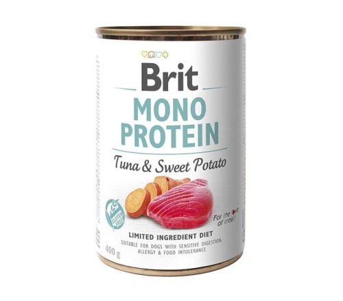 Brit Mono Protein Tuna & Sweet Potato 400g TUŃCZYK I BATATY