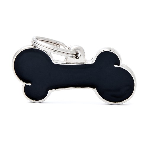 MyFamily Classic adresówka identyfikator Black XL Bone