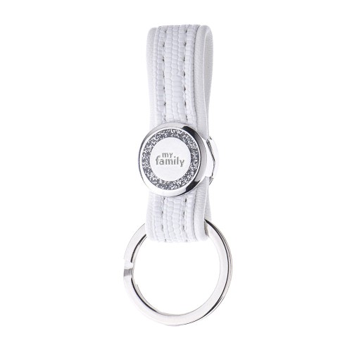 MyFamily Keyring skórzany brelok Saint Tropez biały