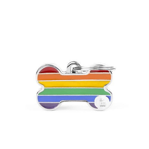 MyFamily Rainbow adresówka identyfikator Tęczowa mała kość