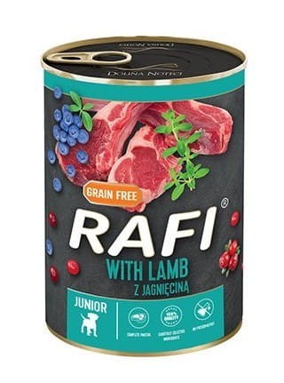 RAFI Junior Jagnięcina z żurawiną 400g