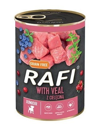 RAFI Junior Cielęcina z żurawiną 400g