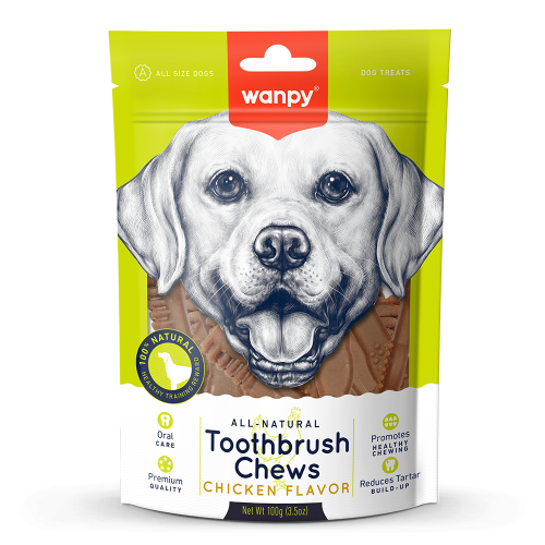 WANPY dla psa Toothbrush Chews Gryzaki dentystyczne 100g