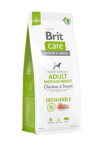 Brit Care Sustainable Adult Medium Breed Chicken & Insect 12kg