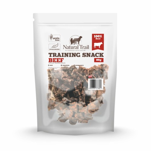 Natural Trail Training Snack Beef 80g przysmak treningowy z wołowiny