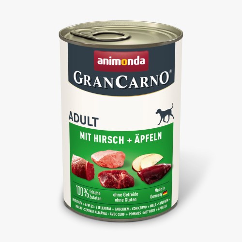Animonda GranCarno Adult z Jeleniem i jabłkiem 400g