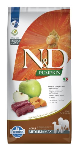 Farmina N&D Dog PUMPKIN Venison & Apple Adult Medium & Maxi 12kg