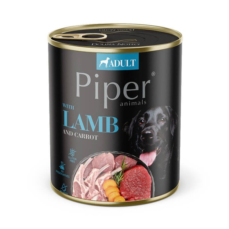 Mokra-Karma-dla-psa-Piper-Animals-z-jagniecina-i-marchewka-800-g