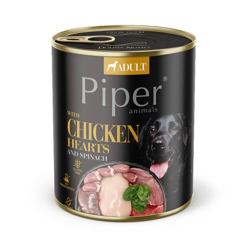 Dolina Noteci PIPER z sercami kurczaka i brązowym ryżem 800g