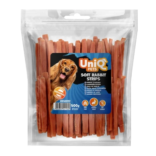 UNIQ PETS Stripsy z królika 500g