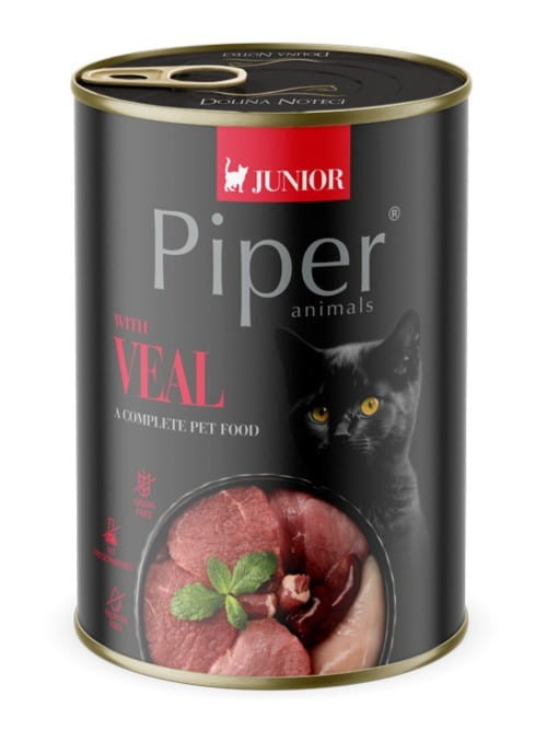 Mokra-karma-dla-kota-Piper-Animals-Junior-z-cielecina-400-g