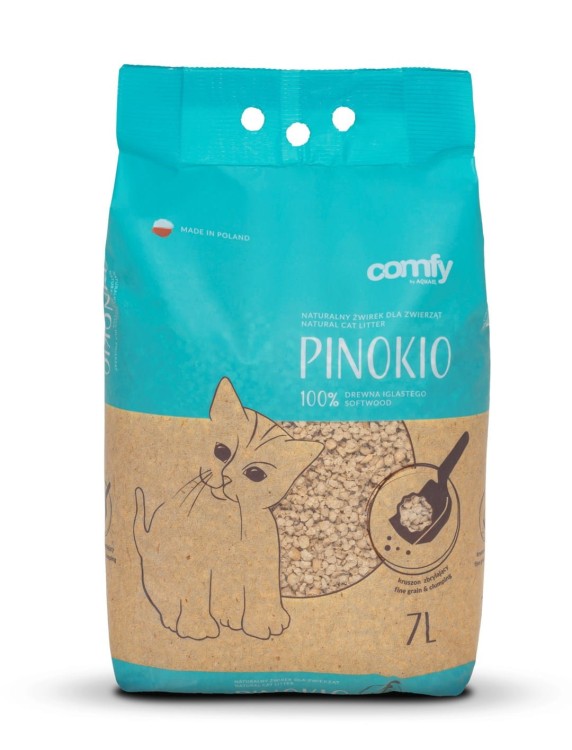 COMFY żwirek drewniany Pinokio 7l kruszon zbrylający