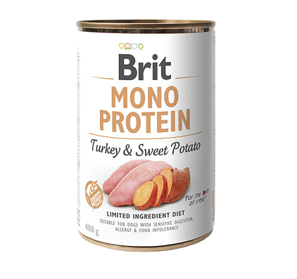 Brit Mono Protein Turkey & Sweet Potato 400g INDYK I BATATY