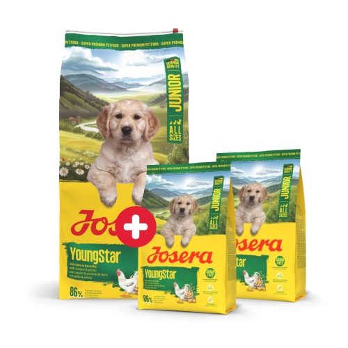 JOSERA Junior YoungStar 12,5kg + 2x900g GRATIS