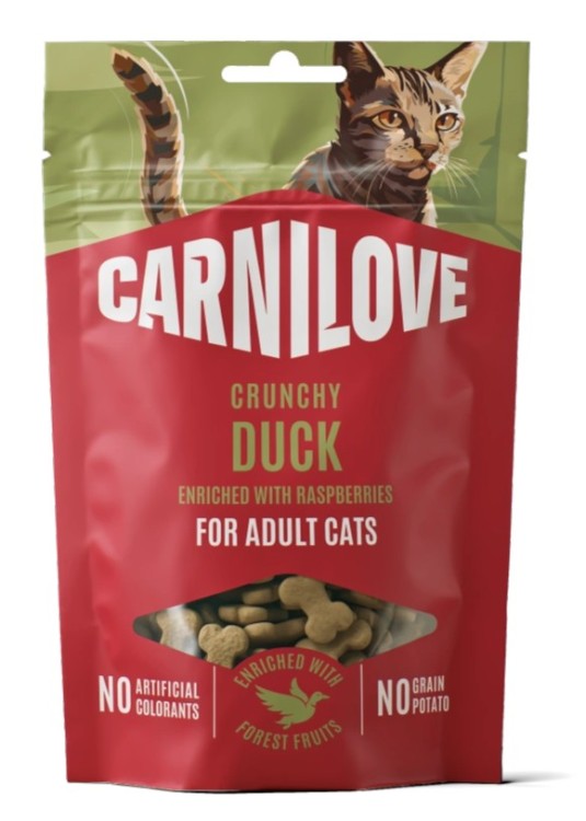Carnilove Cat Crunchy Duck Raspberries 50g kaczka