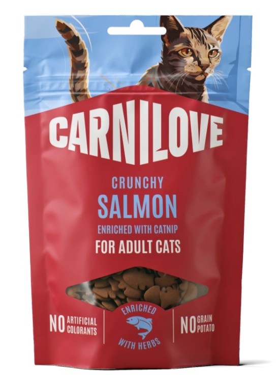 Carnilove Cat Crunchy Salmon Catnip 50g łosoś