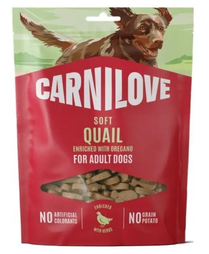 Carnilove Dog Snack Soft Quail & Oregano 200g przepiórka z oregano