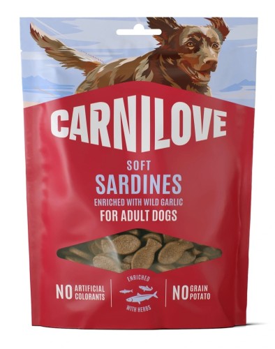 Carnilove Dog Snack Soft Sardines & Wild Garlic 200g sardynki z dzikim czosnkiem