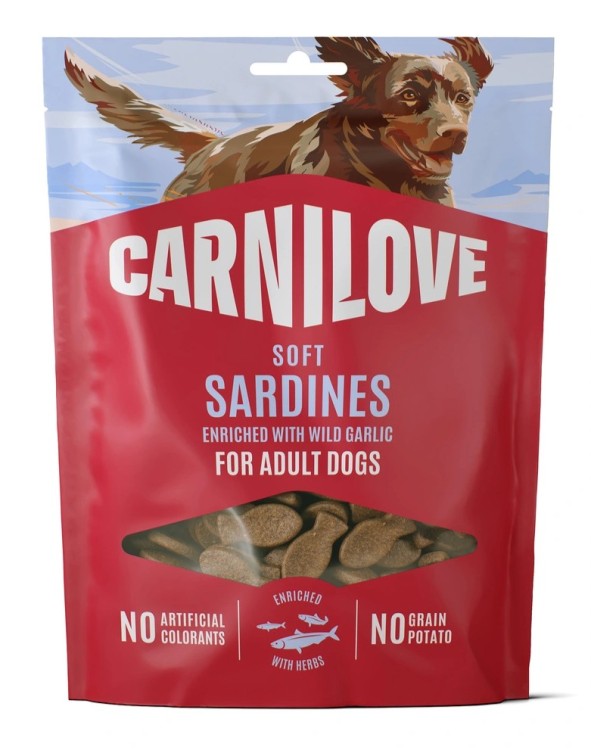 Carnilove Dog Snack Soft Sardines Wild Garlic 200g sardynki z dzikim czosnkiem