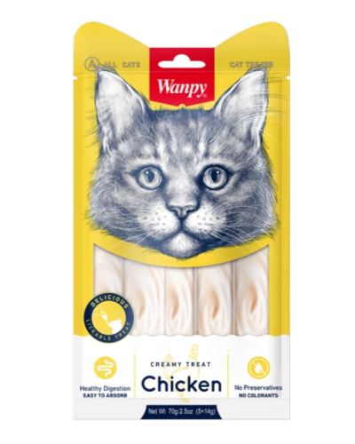 WANPY dla kota Creamy Treat Chicken 70g