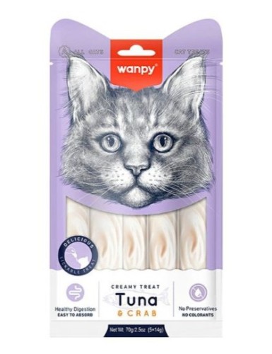 WANPY dla kota Creamy Treat Tuna & Crab 70g