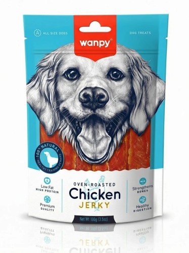 WANPY dla psa Chicken Jerky Filety z kurczaka 100g