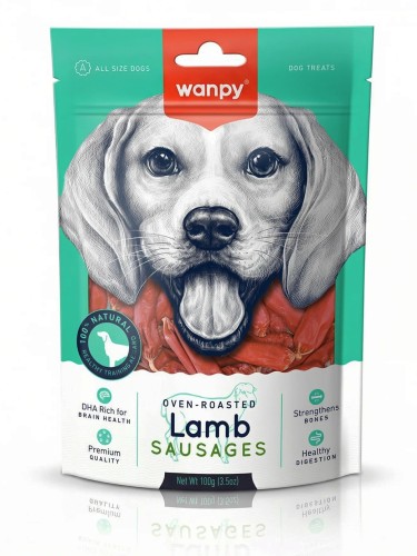 WANPY dla psa Lamb Sausages Kiełbaski z jagnięciny 100g
