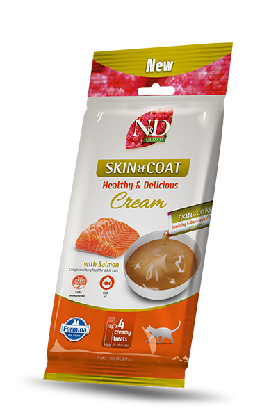 Farmina ND Cat Quinoa Cream Skin Coat Salmon
